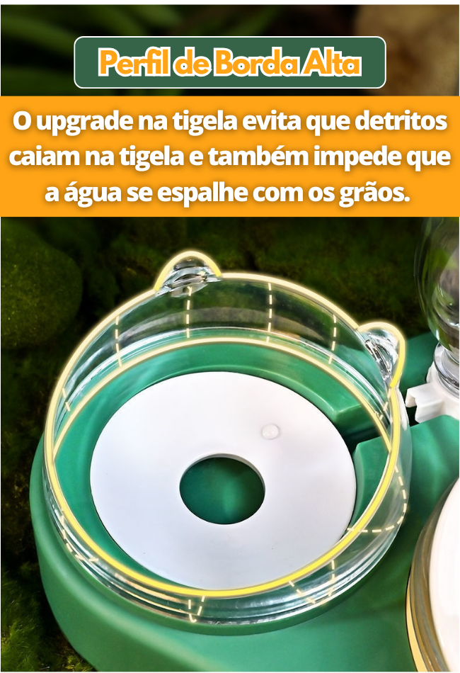 Comedouro Pet Tigela Felina ⎯ 3 em 1
