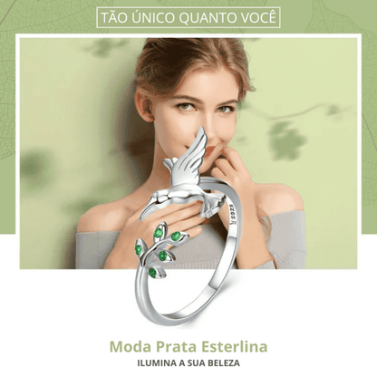 Anel Ajustável em Prata Esterlina S925 Encanto Animal™