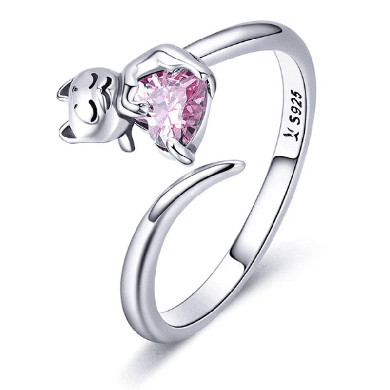 Anel Ajustável em Prata Esterlina S925 Encanto Animal™