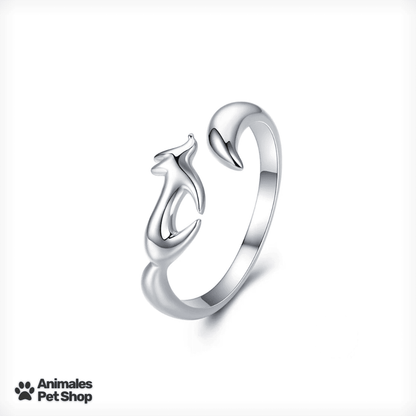 Anel Ajustável em Prata Esterlina S925 Encanto Animal™