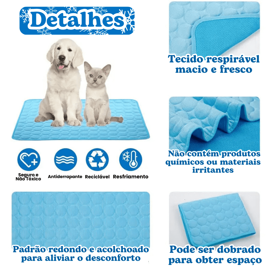 Tapete Refrescante Fresh Comfort™ com Malha Fria e Respirável